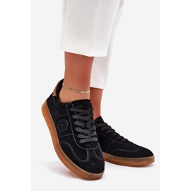 Women's suede Sneakers Big Star RR274851 Hi-Polish System Black 1 Women's suede Sneakers Big Star RR274851 Hi-Polish System Black 1