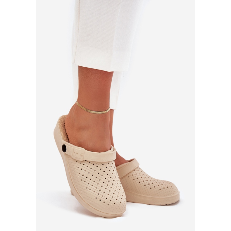 EVento FAYLINA FAYLINE FOAN SLIPPERS Women's clogs beige 1