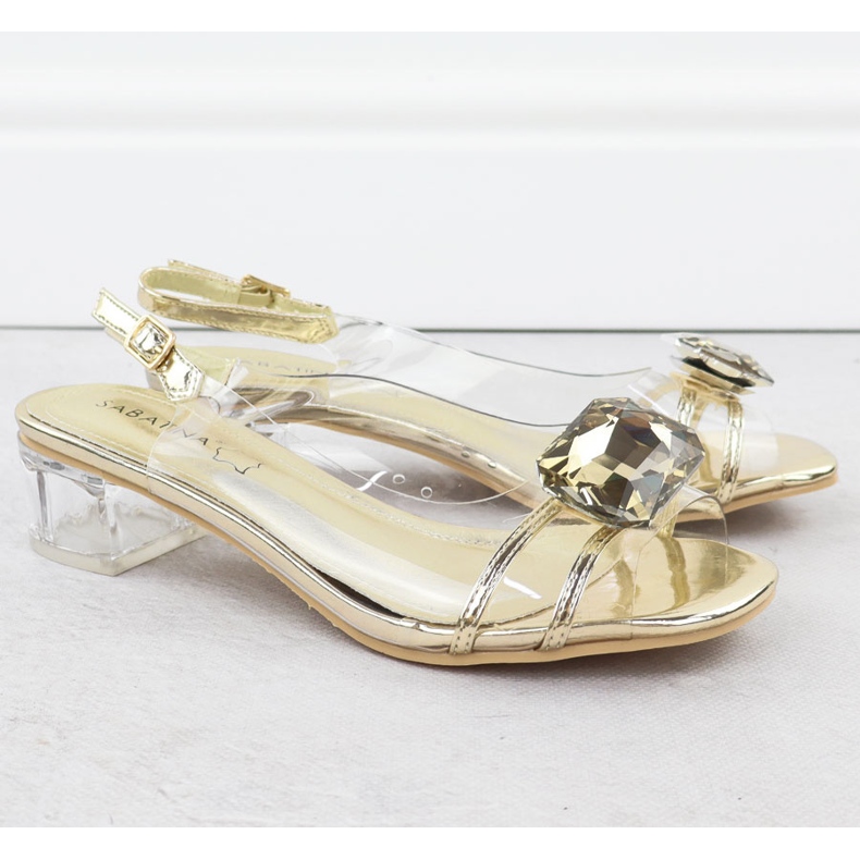 Golden Sabatina 33506-7 transparent sandals 2