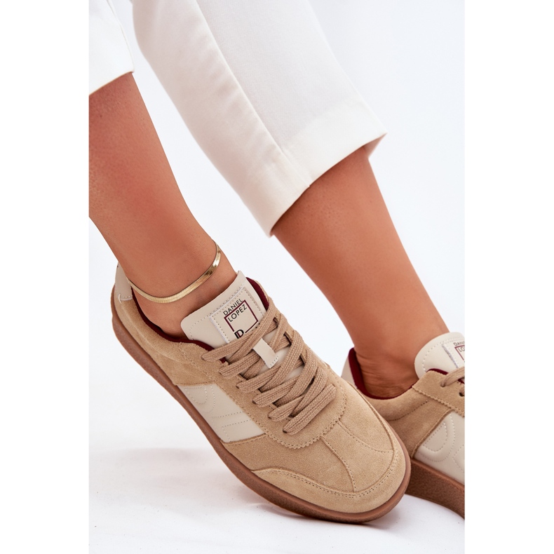 Women's suede sneakers big star by Daniel Lopez SS2D4022 beige 2 Women's suede sneakers big star by Daniel Lopez SS2D4022 beige 2