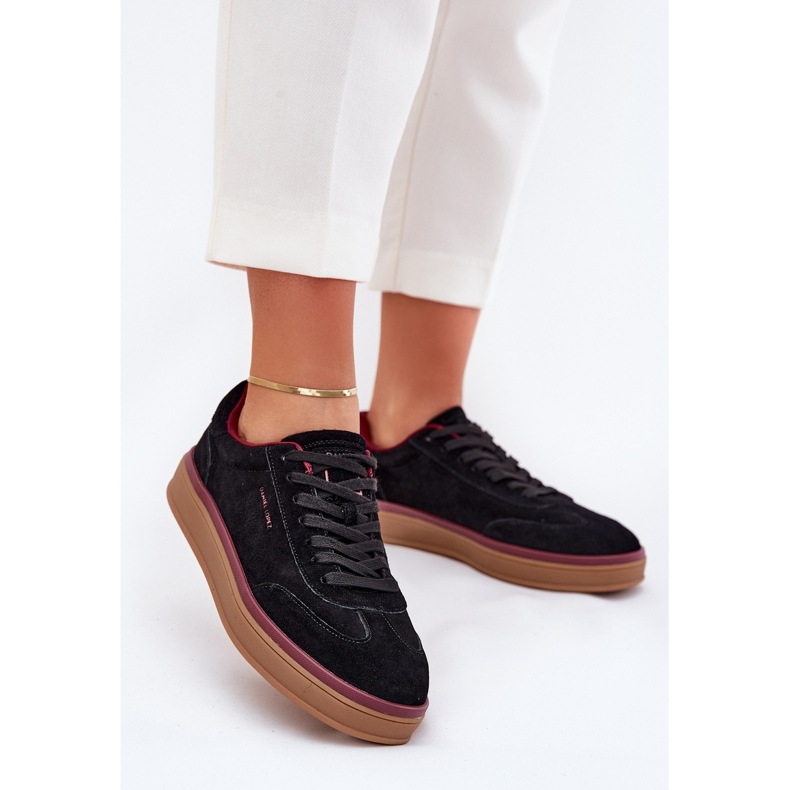 Women's suede Sneakers Big Star by Daniel Lopez SS2D4006 Black 2