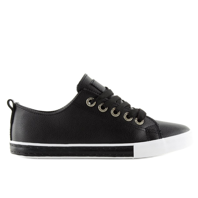 Black women's sneakers A88-07 Black 2