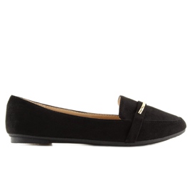 Black women's loafers 9988-121 black 2