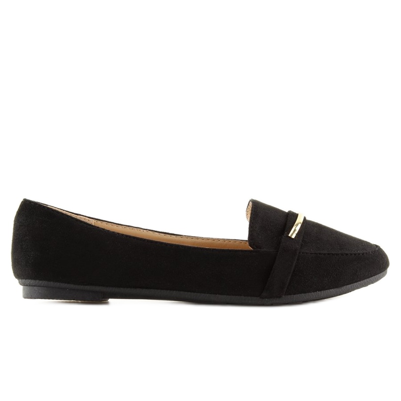 Black women's loafers 9988-121 black 2