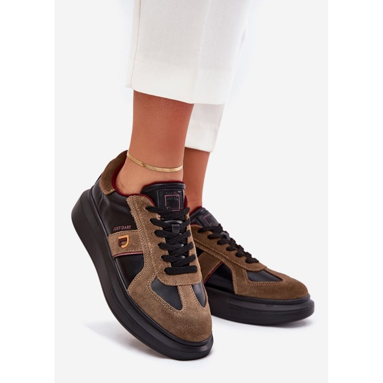 Women's leather sneakers on the Big Star platform by Daniel Lopez SS2D4001 black 1 Women's leather sneakers on the Big Star platform by Daniel Lopez SS2D4001 black 1