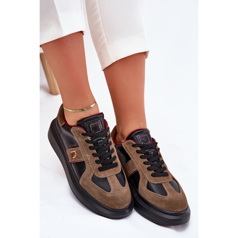 Women's leather sneakers on the Big Star platform by Daniel Lopez SS2D4001 black 2 Women's leather sneakers on the Big Star platform by Daniel Lopez SS2D4001 black 2