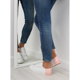 Two-color BK378 White / Bare Pink - KeeShoes