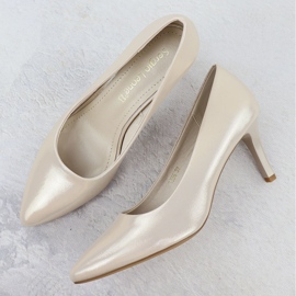 High heels Women's satin -golden Sergio Leone 1336 2