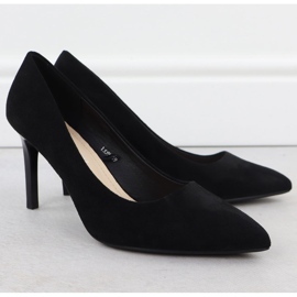 Pumps pins black suede sergio leone 1339 2
