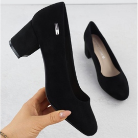 Pumps on the Black suede post Sergio Leone PB178 1