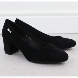 Pumps on the Black suede post Sergio Leone PB178 2