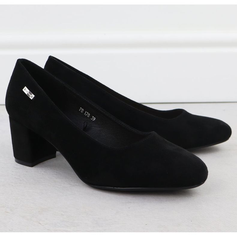 Pumps on the Black suede post Sergio Leone PB178 2