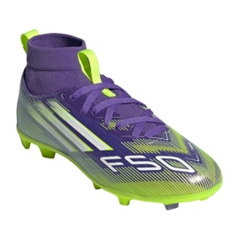 Adidas F50 Club TF MID jr ji0039 football shoes purple 2