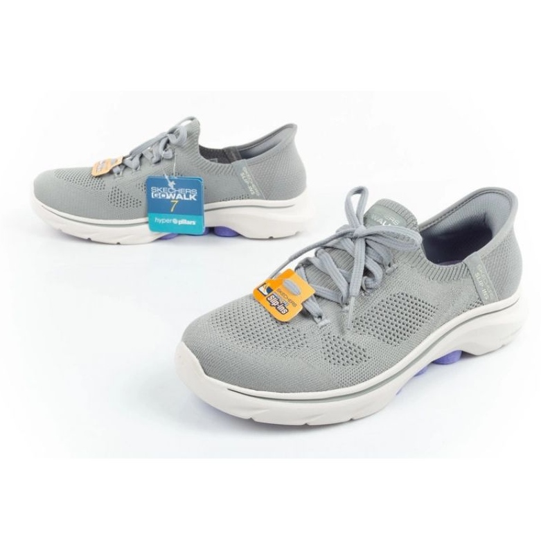 Skechers Go Walk 7-Via 125213/Gylv shoes grey 7