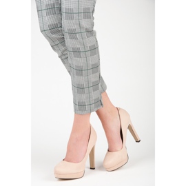 Vices Suede heels on the platform brown 2