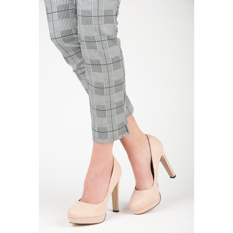 Vices Suede heels on the platform brown 2