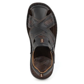 KOMODO Men's leather velcro sandals 523K black 4 KOMODO Men's leather velcro sandals 523K black 4