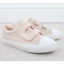 Big star ll374072 pink sneakers from ecological leather pink leather 2