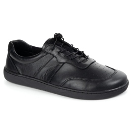 Olivier Barefoot women's shoes minimalist leather wide black aria 1