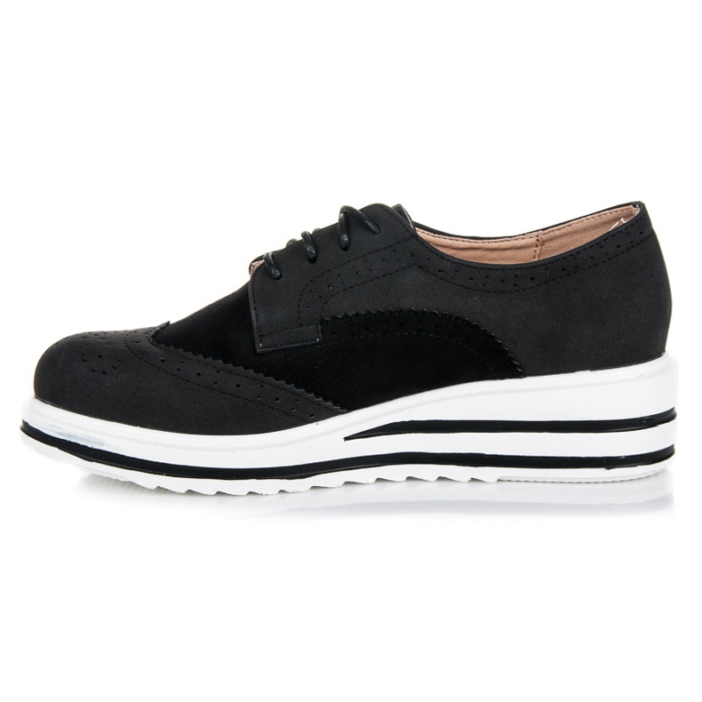 Vices Lace-up suede shoes black 1