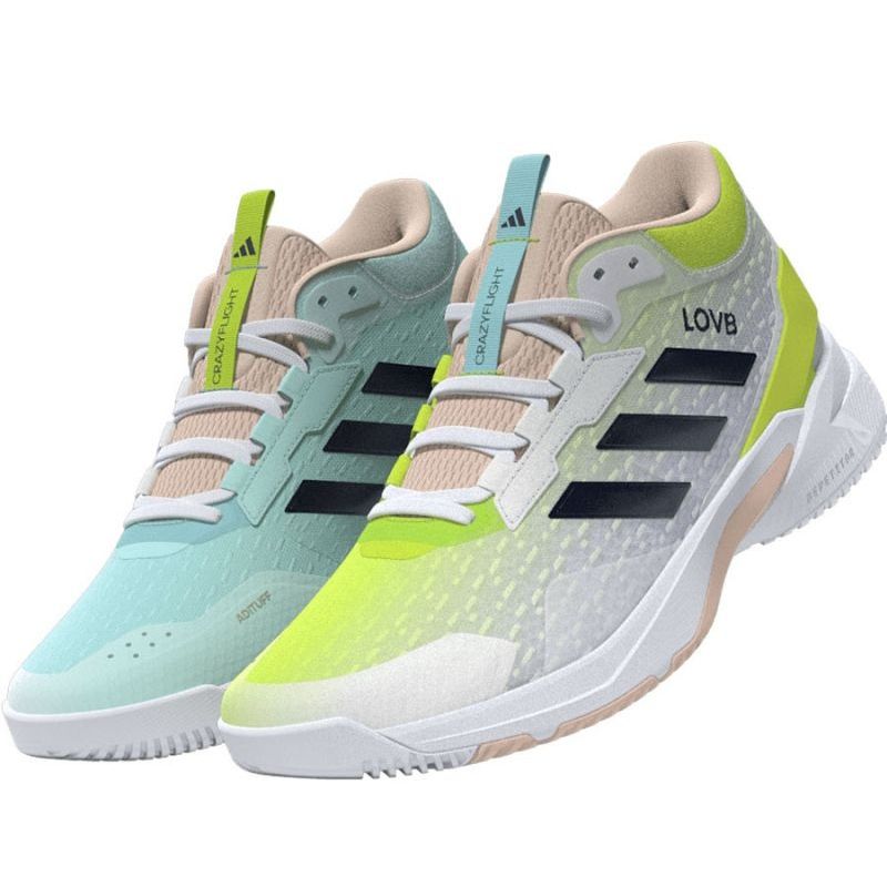 Adidas Crazyflight 6 MID volleyball shoes in HQ0112 multicolored - KeeShoes Adidas Crazyflight 6 MID volleyball shoes in HQ0112 multicolored - KeeShoes