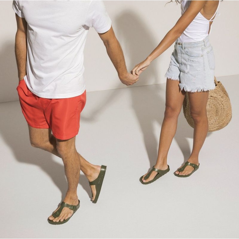 Men's flip -flops birkenstock gizeh eva 1019143 green 5