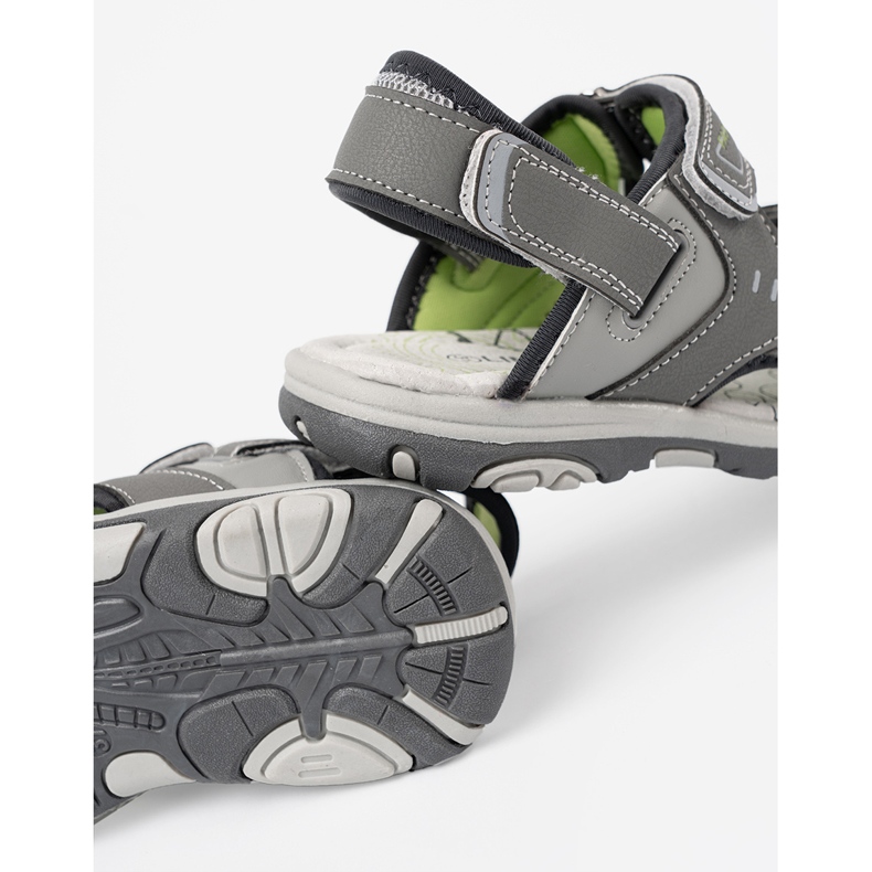 Shelvt Gray boys sandals grey 1 Shelvt Gray boys sandals grey 1