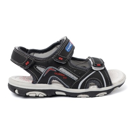 Shelvt Black boys sandals 2