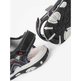 Shelvt Black boys sandals 1
