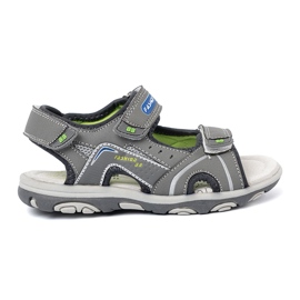 Shelvt Gray boys sandals grey 2 Shelvt Gray boys sandals grey 2