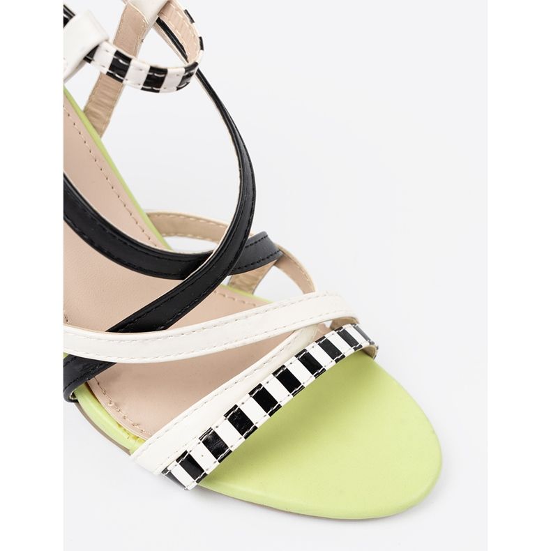 Shelvt Sandals on a striped pin multicolored 1