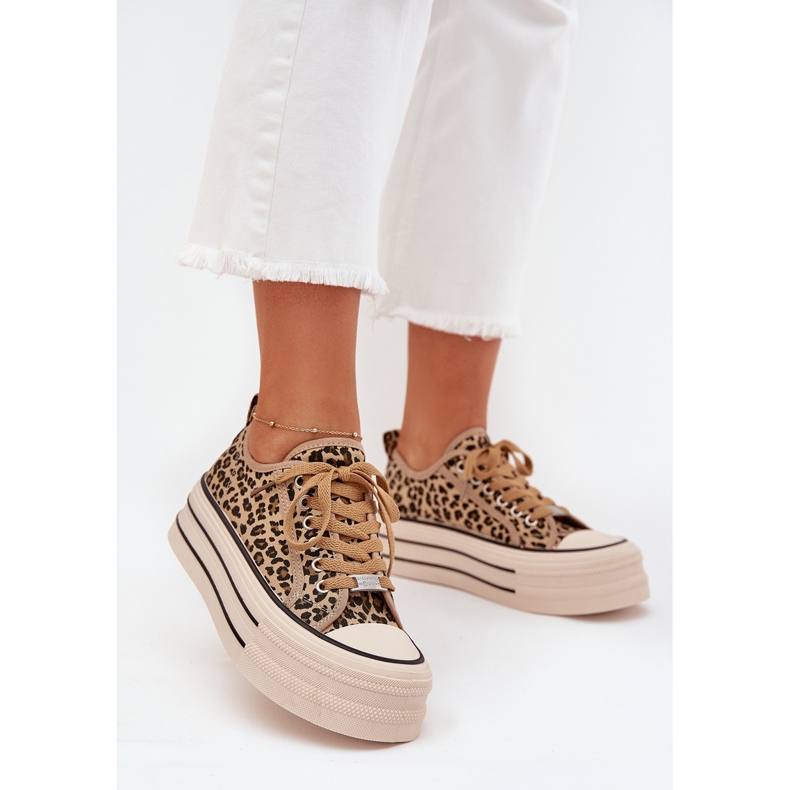 Boto Women's sneakers on the massive platform leopard marinae brown 2 Boto Women's sneakers on the massive platform leopard marinae brown 2