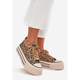 Boto Women's sneakers on the massive platform leopard marinae brown 1 Boto Women's sneakers on the massive platform leopard marinae brown 1