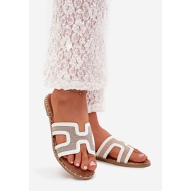 Boto Flat -heeled women's Vereya flip -flops white 1 Boto Flat -heeled women's Vereya flip -flops white 1