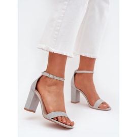 Boto Shiny women's sandals on the kavina silver post 2 Boto Shiny women's sandals on the kavina silver post 2