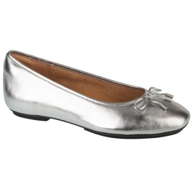 Women's ballerinas Fitflop Delicato Bow Soft Ballerina IH2-011 Metallic with a bow silver 1 Women's ballerinas Fitflop Delicato Bow Soft Ballerina IH2-011 Metallic with a bow silver 1