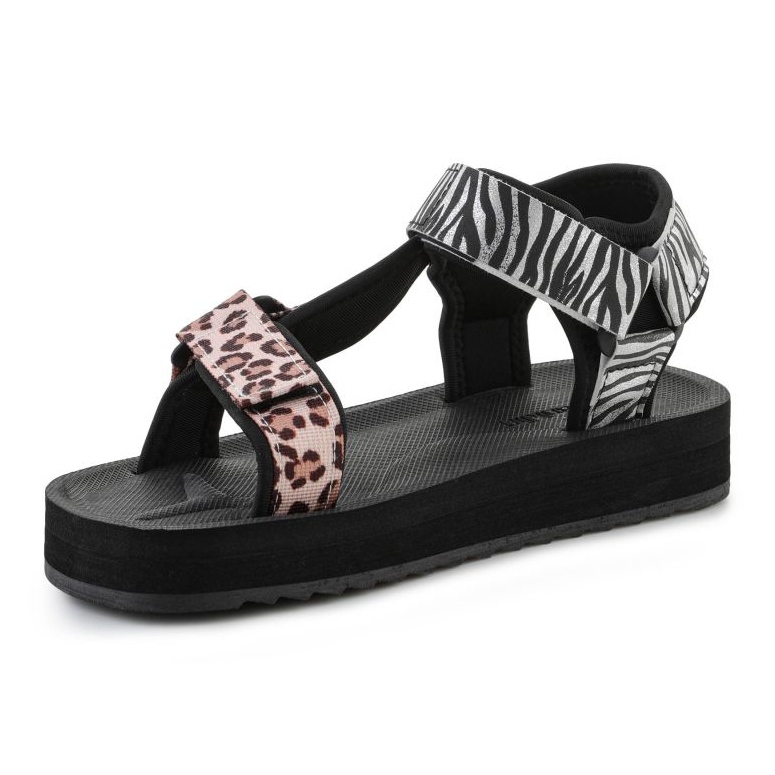 Sandals D.Franklin Forest High Strips Animal Print DFSH404002-ABLA black 3