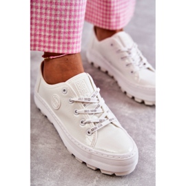 Painted women's sneakers big star kk274045 white 4 Painted women's sneakers big star kk274045 white 4