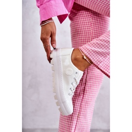 Painted women's sneakers big star kk274045 white 2 Painted women's sneakers big star kk274045 white 2