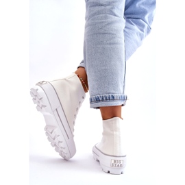 Women's sneakers on the Big Star LL274156 white platform 3 Women's sneakers on the Big Star LL274156 white platform 3