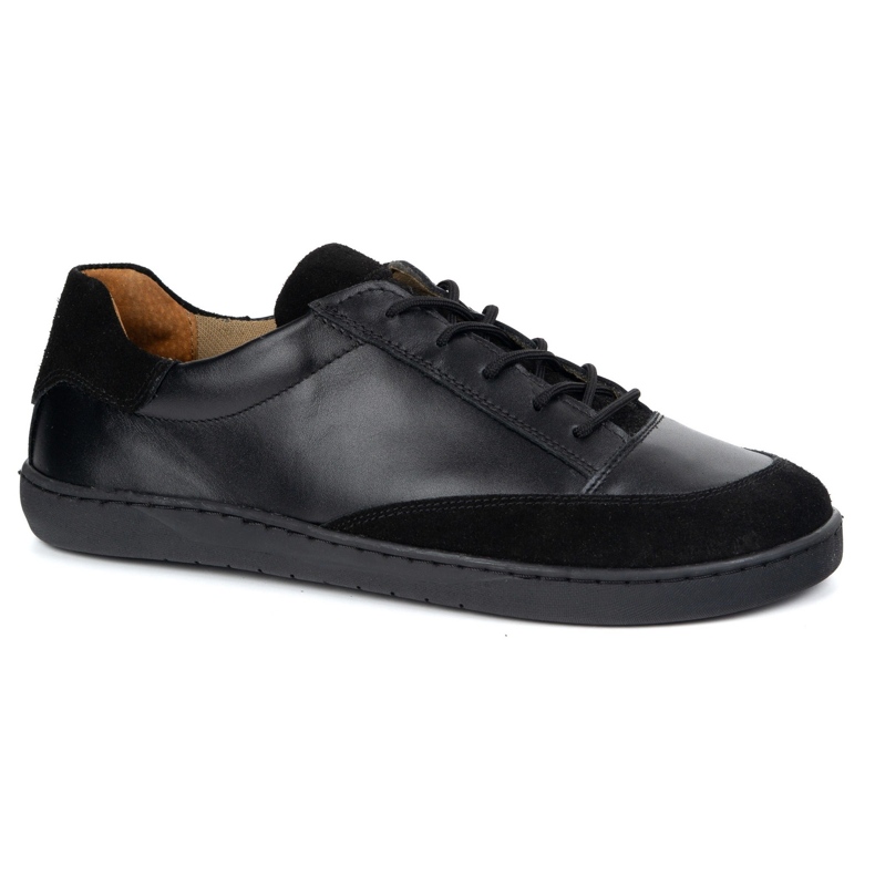 Barefoot men's shoes made of natural leather model Olivier Reno Black 1 Barefoot men's shoes made of natural leather model Olivier Reno Black 1