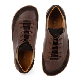 Olivier Polish Barefoot Men's Shoes brown leather Reno 2