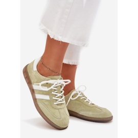 Boto Low leather sneakers women's lime ismina green 1 Boto Low leather sneakers women's lime ismina green 1