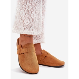 Boto Slippers women's and a cork platform with Camel Klarae buckle brown 1