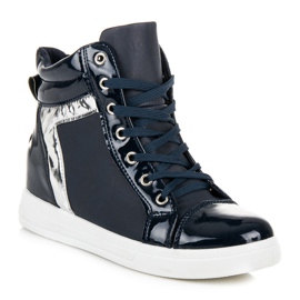 Emaks Lacquered sneakers blue 1