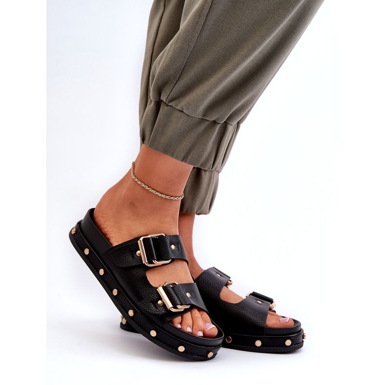 Women's flip flops on the platform Big Star NN274082 Black 1