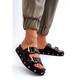 Women's flip flops on the platform Big Star NN274082 Black 2