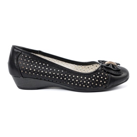 Shelvt Openwork wedge pumps black 1 Shelvt Openwork wedge pumps black 1