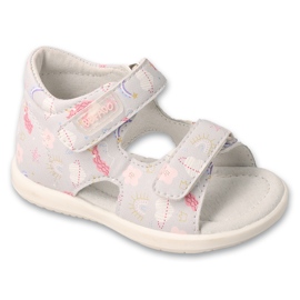 Befado children's sandals 170p115 leather insert grey 1 Befado children's sandals 170p115 leather insert grey 1