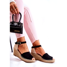 Comfortable Women's Sandals On Wedge Black Dellia 4